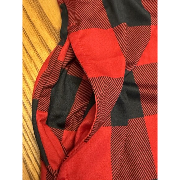 JoySpun Womens Cozy Plaid short sleeves Print Night Gown Sleep Shirt SZ S/M NWT - Picture 5 of 6